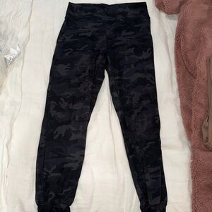 Lululemon Athletica Black Camouflage Joggers